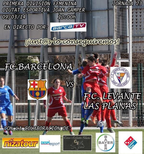 PREVIA FC BARCELONA – LEVANTE LAS PLANAS