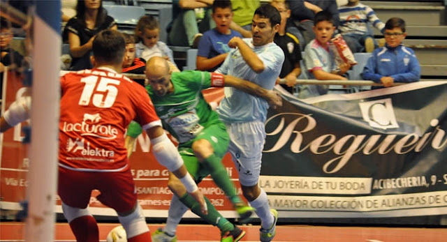 Fútbol Sala | Santiago Futsal y Magna Gurpea sellan tablas en un trepidante final de partido (4-4)