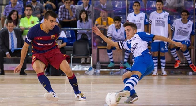 Fútbol Sala | El FC Barcelona Lassa se sitúa líder provisional al imponerse 9-1 a Jumilla B. Carchelo