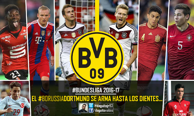 #Bundesliga 2016-17| El #Dortmund se arma hasta los dientes…
