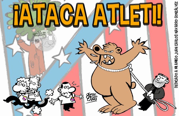 Las Viñetas futboleras de Jorge Crespo: Ataca Atleti!!