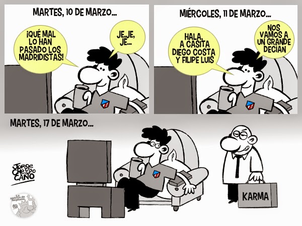 La Viñeta Futbolera de Jorge Crespo Cano: Karma