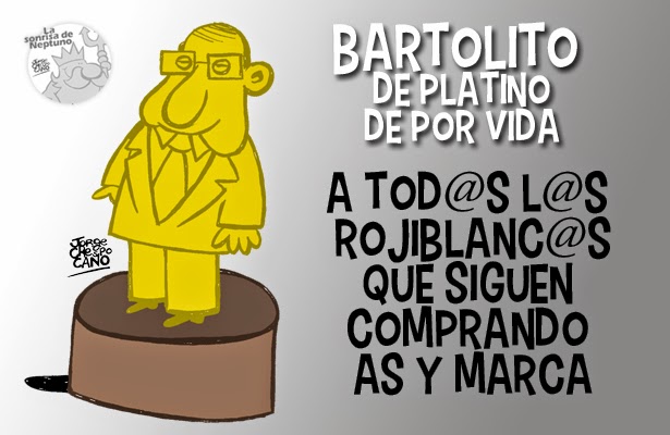 La Viñeta futbolera de Jorge Crespo: Bartolino de platino de por vida