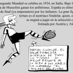 Viñeta al Mundial Italia 1934