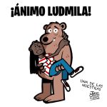 Viñeta futbolera de Jorge: Ánimo Ludmila !!!