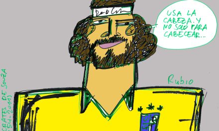 Viñeta de fútbol: «Usa la Cabeza y no solo para cabecar » Socrates